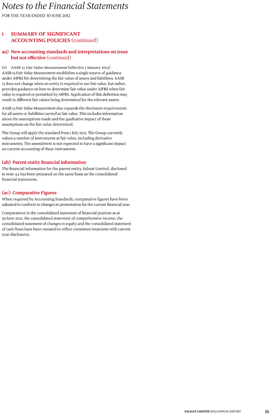 1 Summary of significant accounting policies page 8